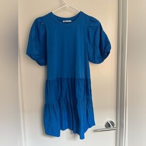 Zara puffed sleeve dress